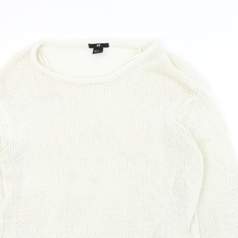 H&M Womens Beige   Pullover Jumper Size M