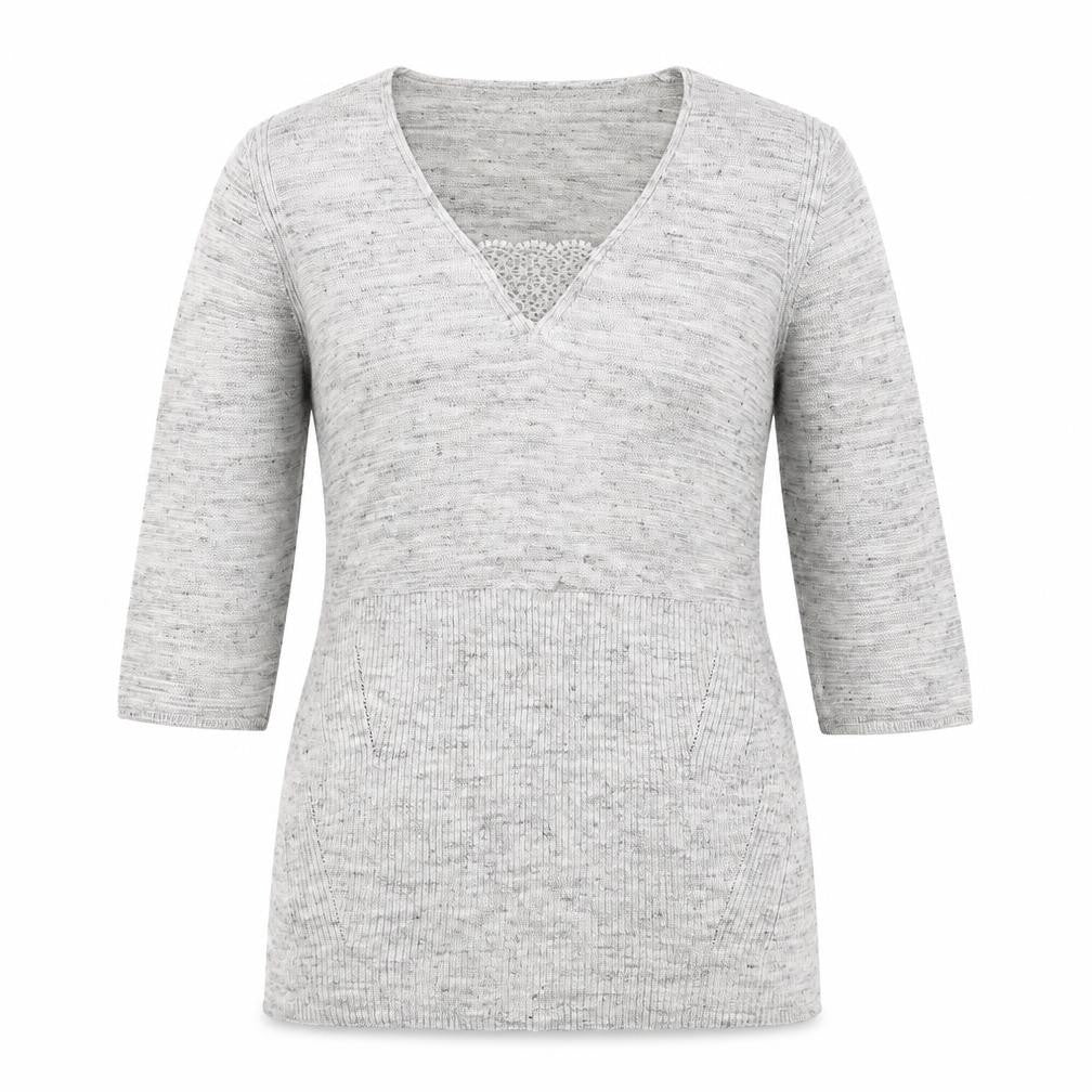 Marks and Spencer Womens Grey   Pullover Jumper Size 12  - Side split