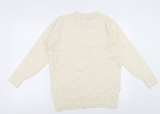 Divided by H&M Womens Ivory   Pullover Jumper Size XS