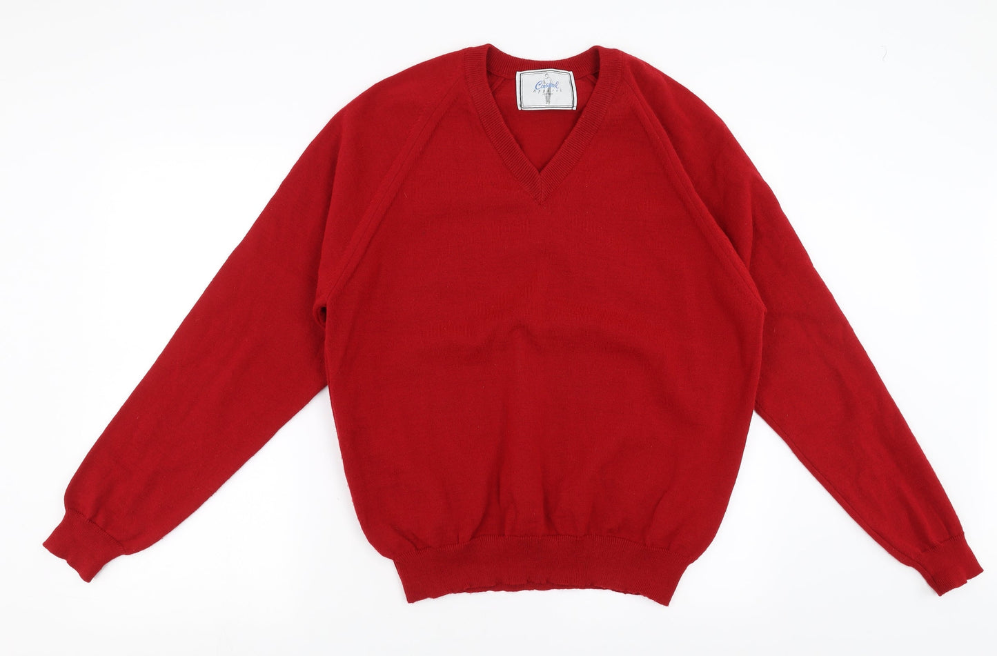 Casual Apparel Mens Red   Pullover Jumper Size M