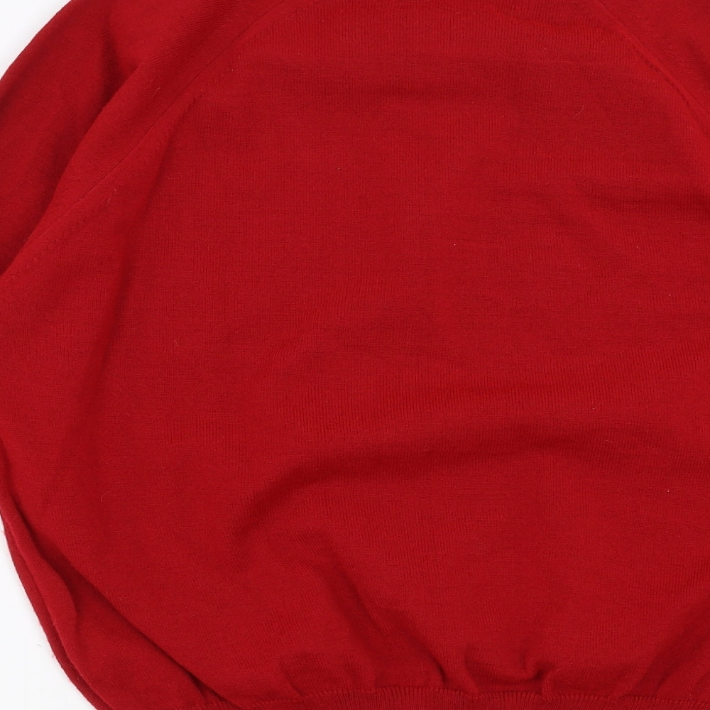 Casual Apparel Mens Red   Pullover Jumper Size M