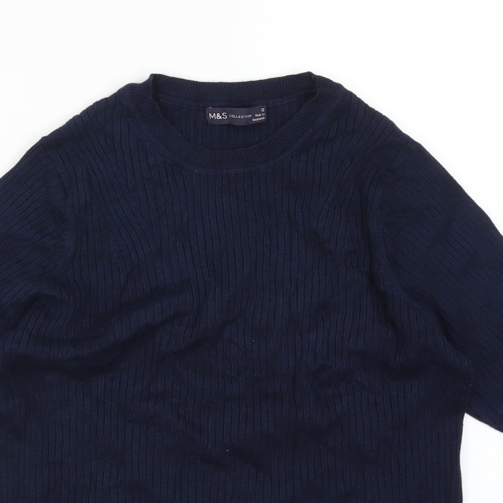Marks and Spencer Womens Blue   Pullover Jumper Size 12