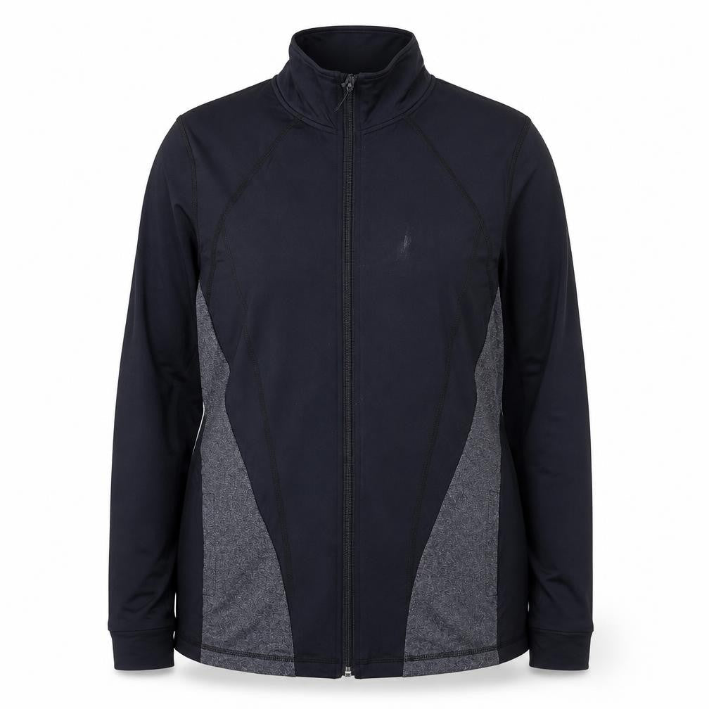 Front view of Papaya women’s grey jacket, size UK 18