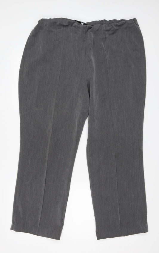 Preworn Womens Grey   Trousers  Size 18 L28 in