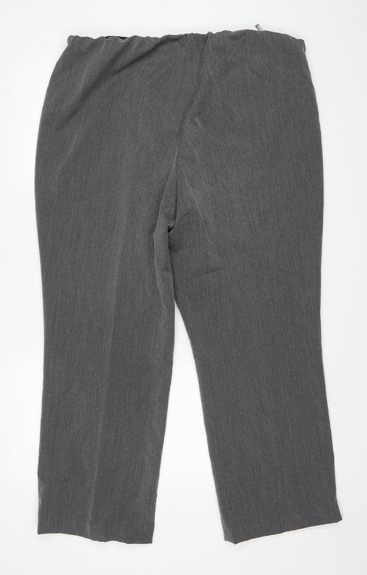 Preworn Womens Grey   Trousers  Size 18 L28 in