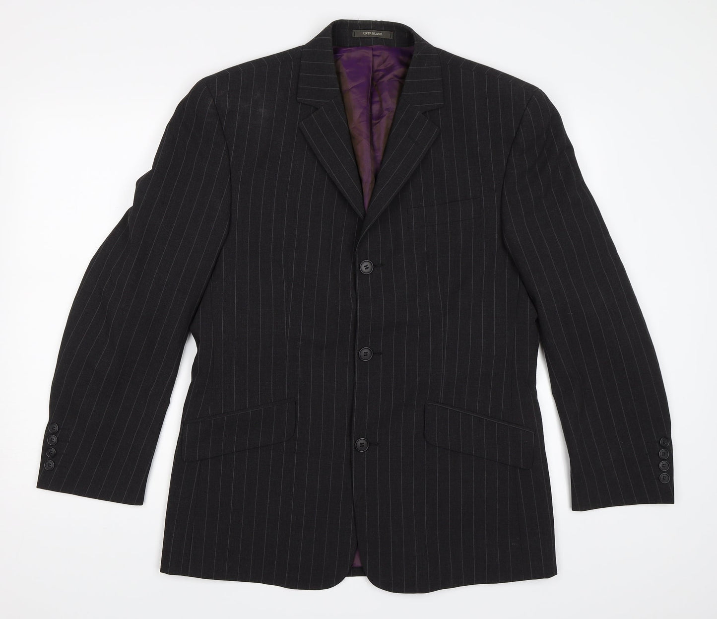 River Island Mens Grey   Jacket Blazer Size 38