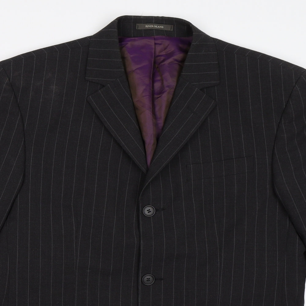 River Island Mens Grey   Jacket Blazer Size 38