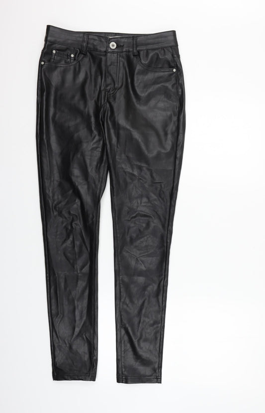 Colourful Premium Womens Black   Jegging Trousers Size XL L30 in