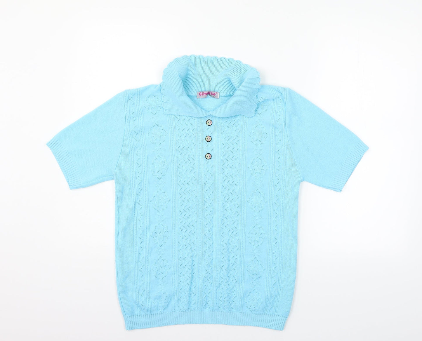 Glimpse Womens Blue   Cardigan Jumper Size M