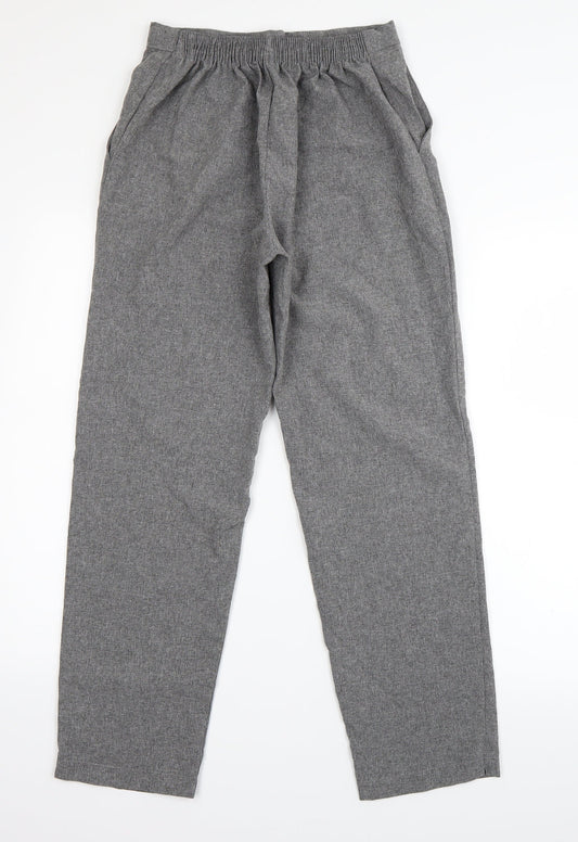 Emma Collection Womens Grey   Dress Pants Trousers Size 12 L26 in