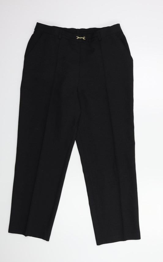 Preworn Womens Black   Trousers  Size 30 in L26 in