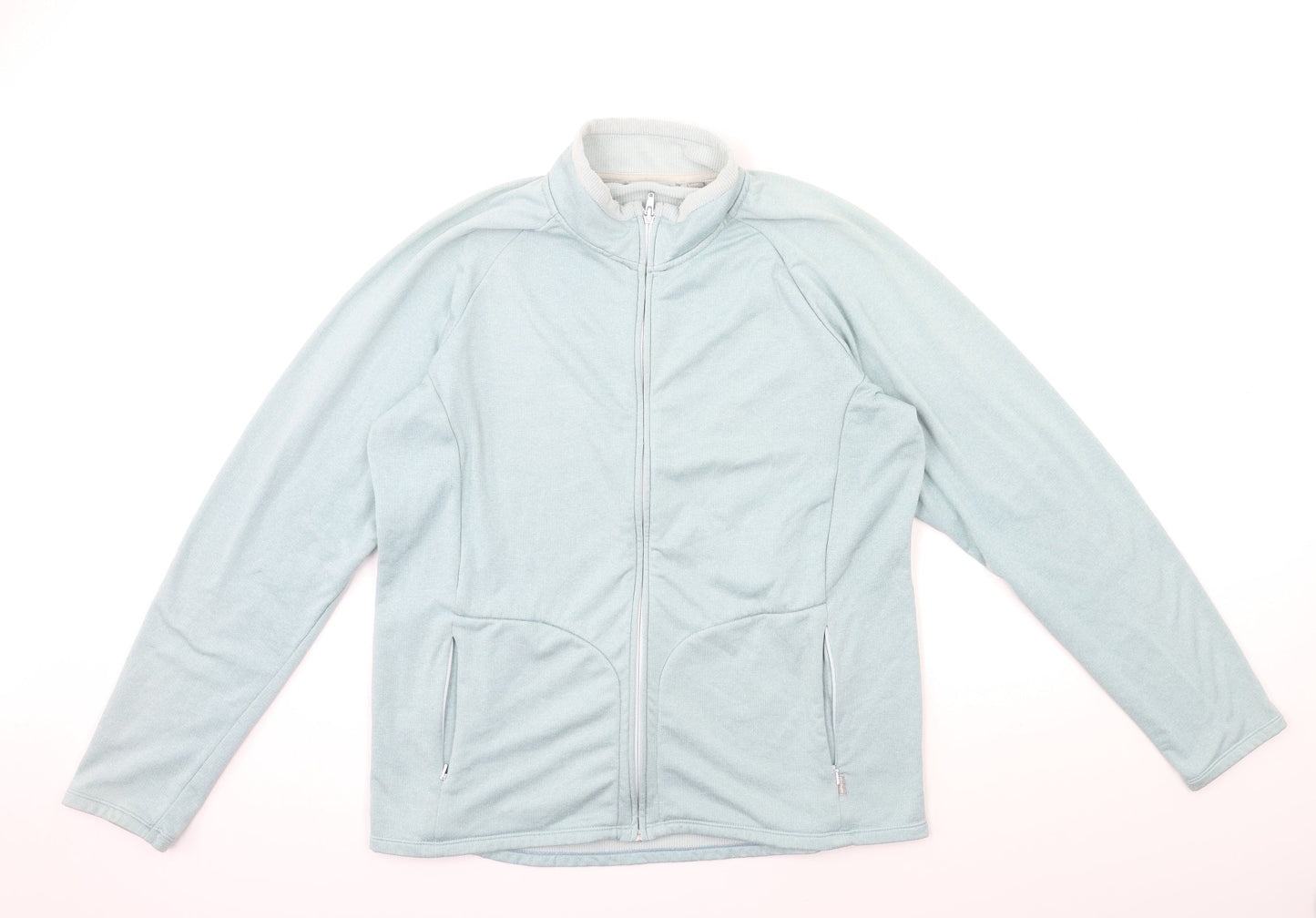 Preworn Womens Blue  Rayon Jacket  Size 18