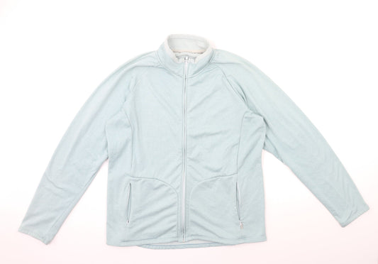 Preworn Womens Blue  Rayon Jacket  Size 18