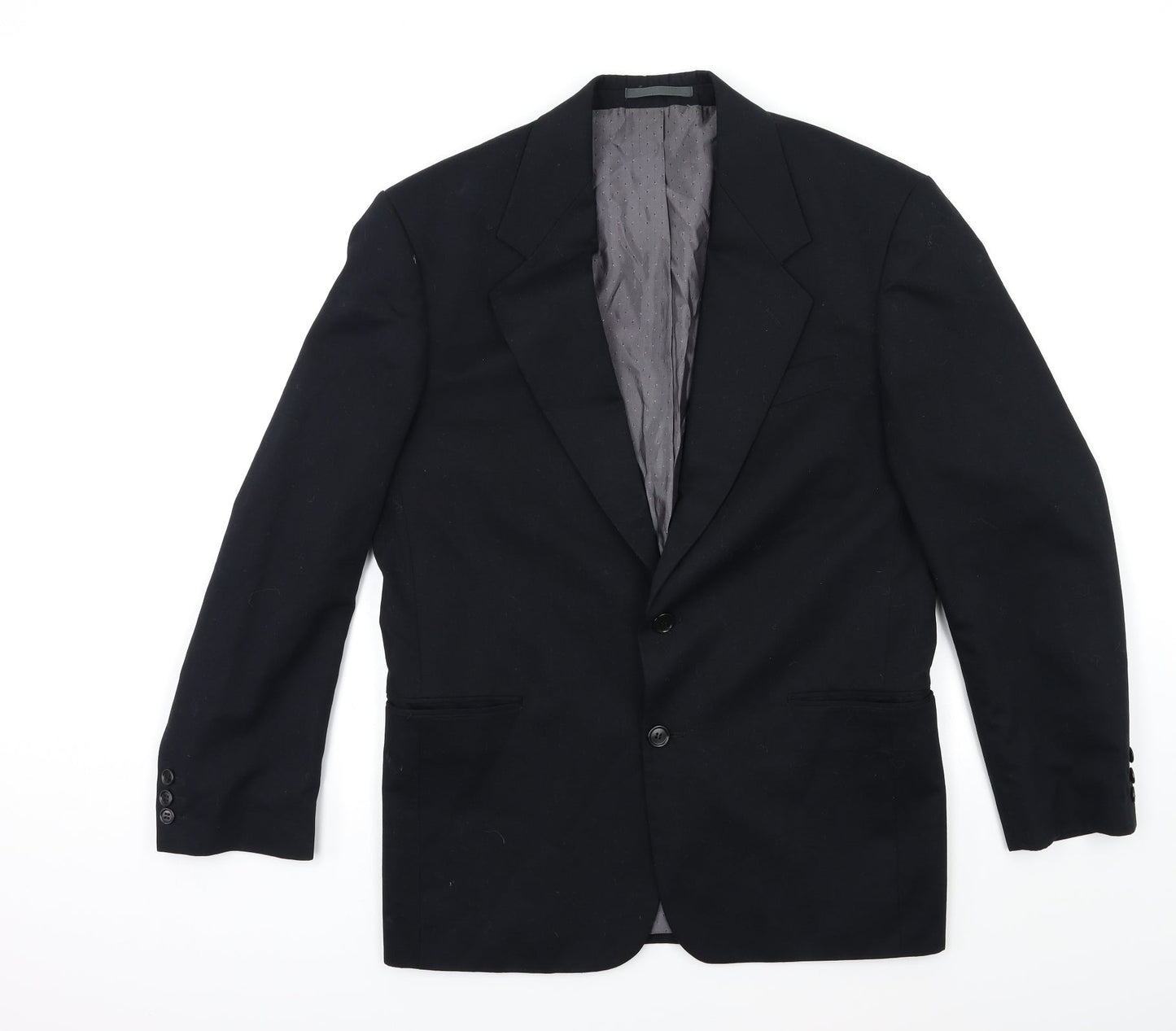 Preworn Mens Black   Jacket Suit Jacket Size 38