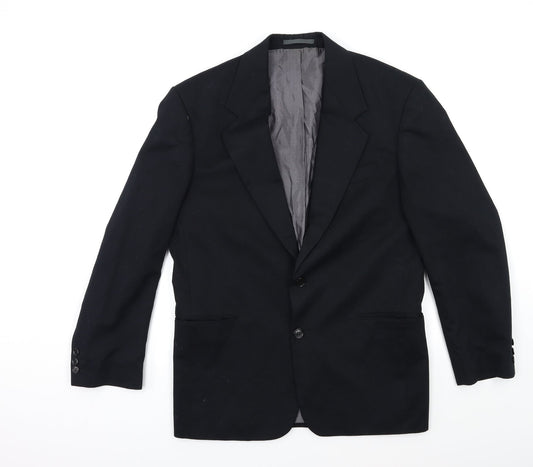 Preworn Mens Black   Jacket Suit Jacket Size 38
