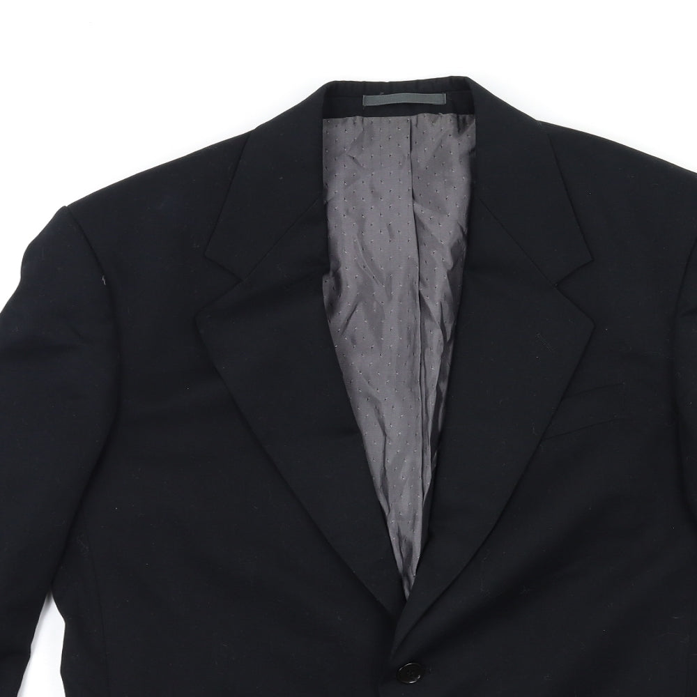 Preworn Mens Black   Jacket Suit Jacket Size 38