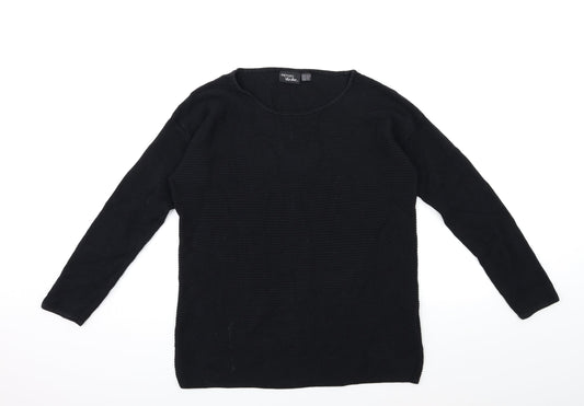 ESMARA Womens Black  Knit Pullover Jumper Size 10