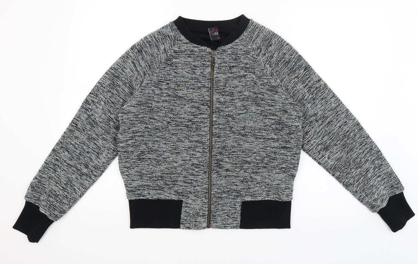 Gok Womens Grey   Full Zip Jumper Size 12