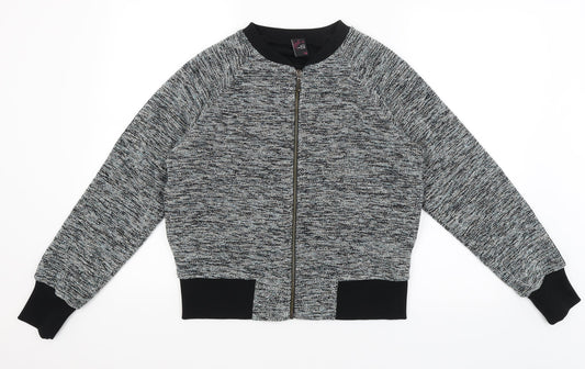 Gok Womens Grey   Full Zip Jumper Size 12