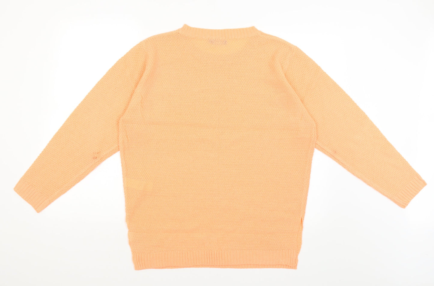 Boohoo Womens Orange   Pullover Jumper Size L