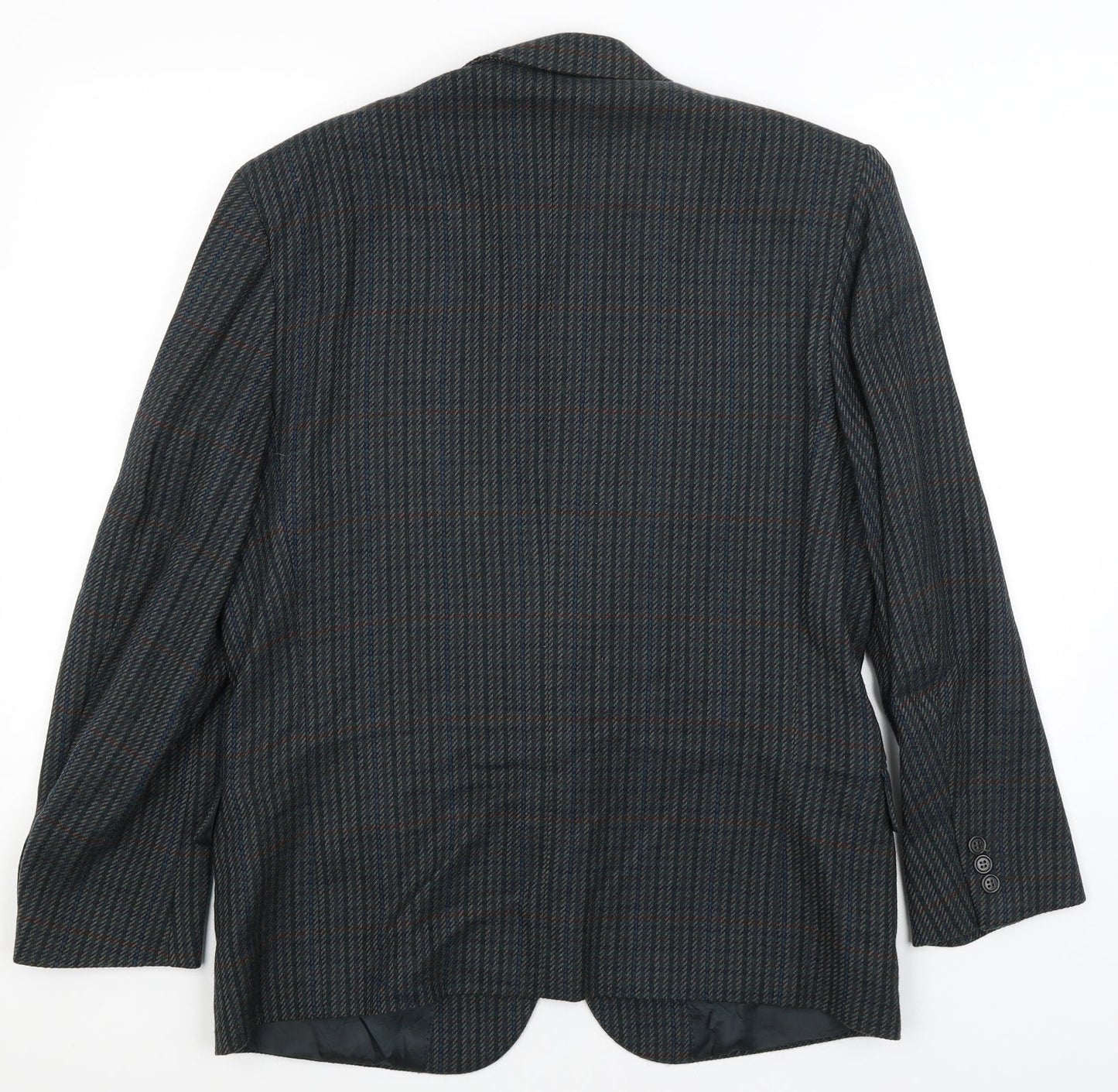 Vismara Mens Green Houndstooth  Jacket Blazer Size M