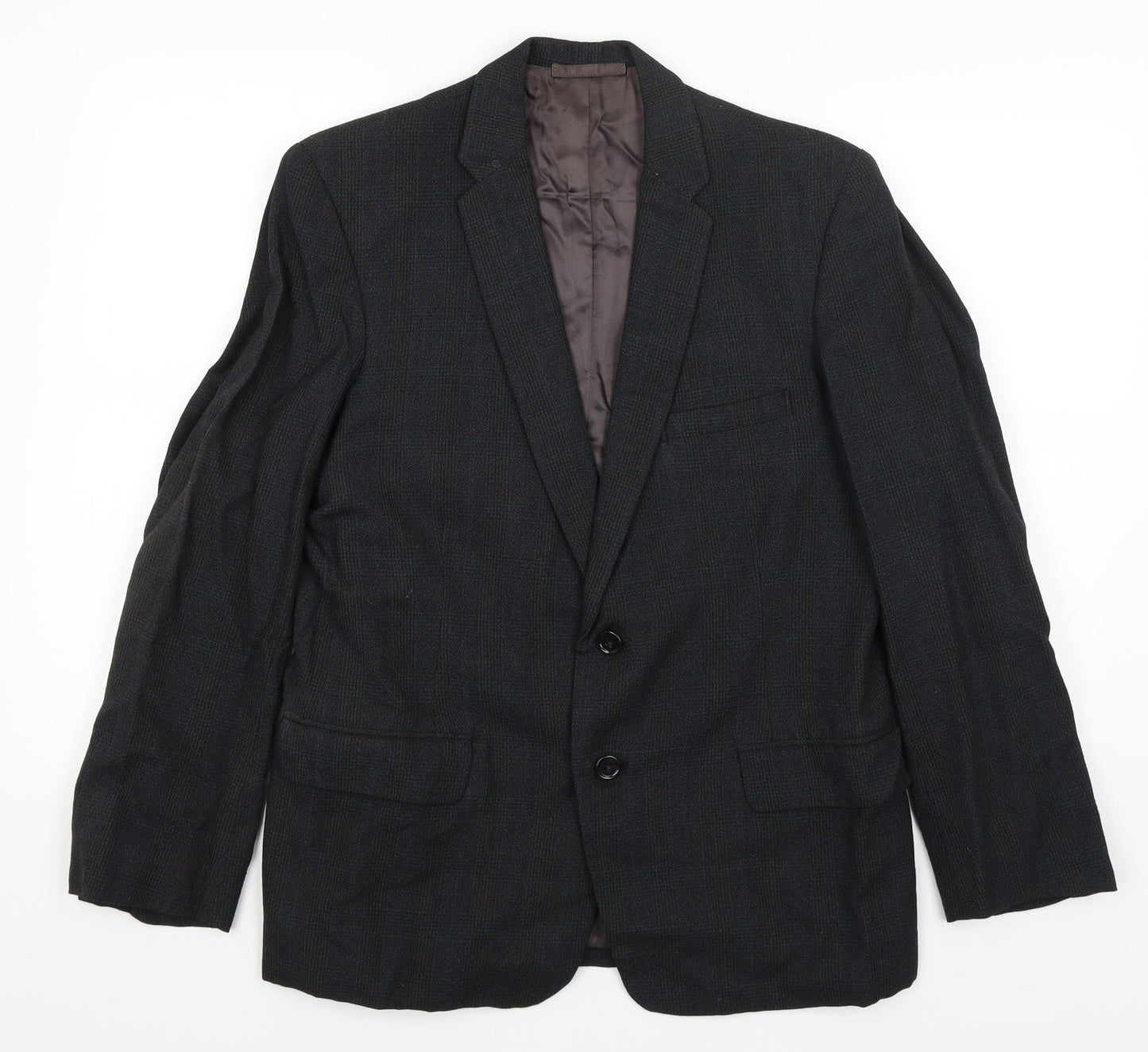 Preworn Mens Blue Plaid  Jacket Blazer Size M