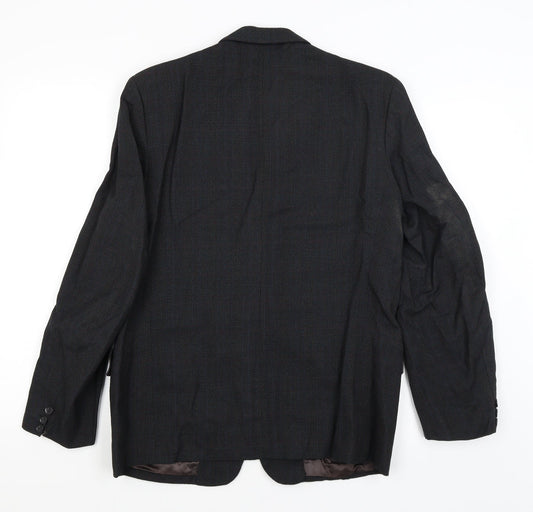 Preworn Mens Blue Plaid  Jacket Blazer Size M