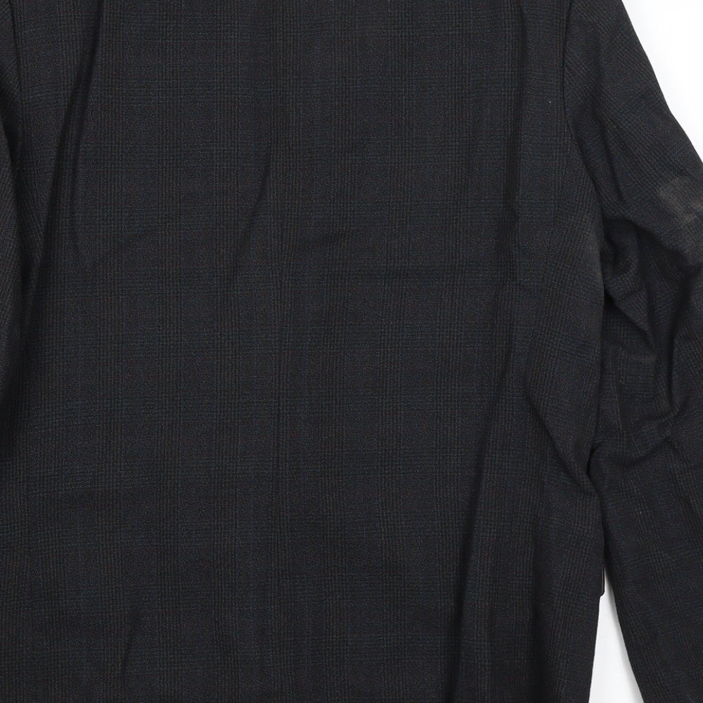 Preworn Mens Blue Plaid  Jacket Blazer Size M