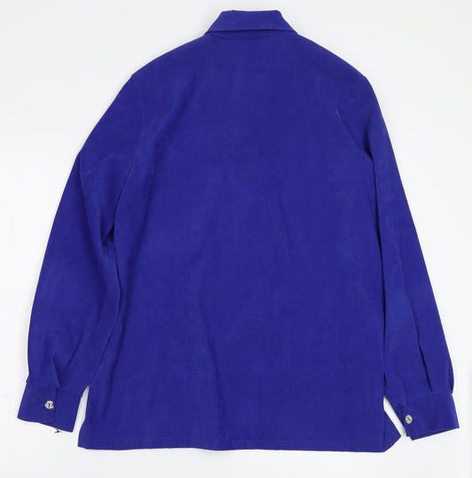 East line Womens Blue   Basic Button-Up Size 2XL