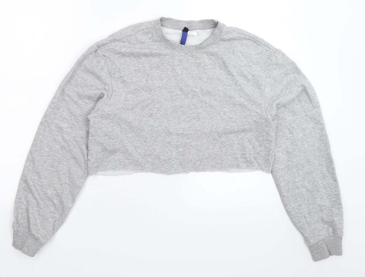 Divided Womens Grey   Pullover Sweatshirt Size XS  - Cropped