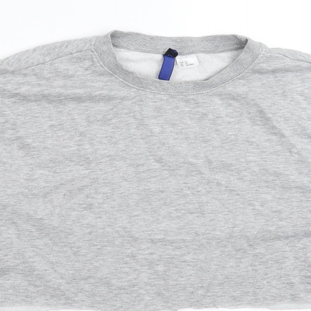 Divided Womens Grey   Pullover Sweatshirt Size XS  - Cropped