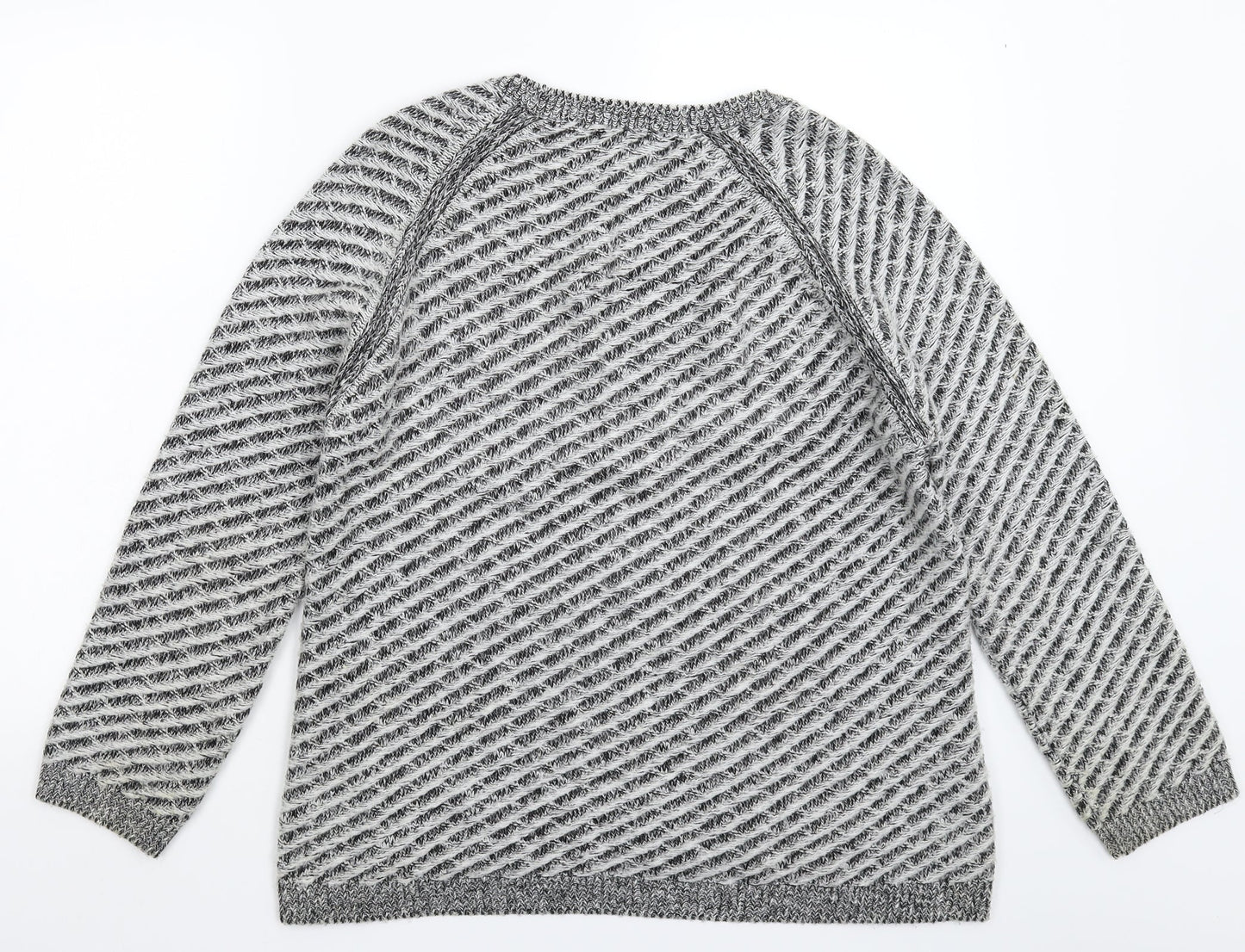 Marks and Spencer Womens Grey  Knit Pullover Jumper Size 14