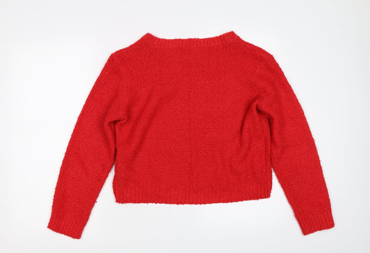 Divided by H&M` Womens Red   Pullover Jumper Size L