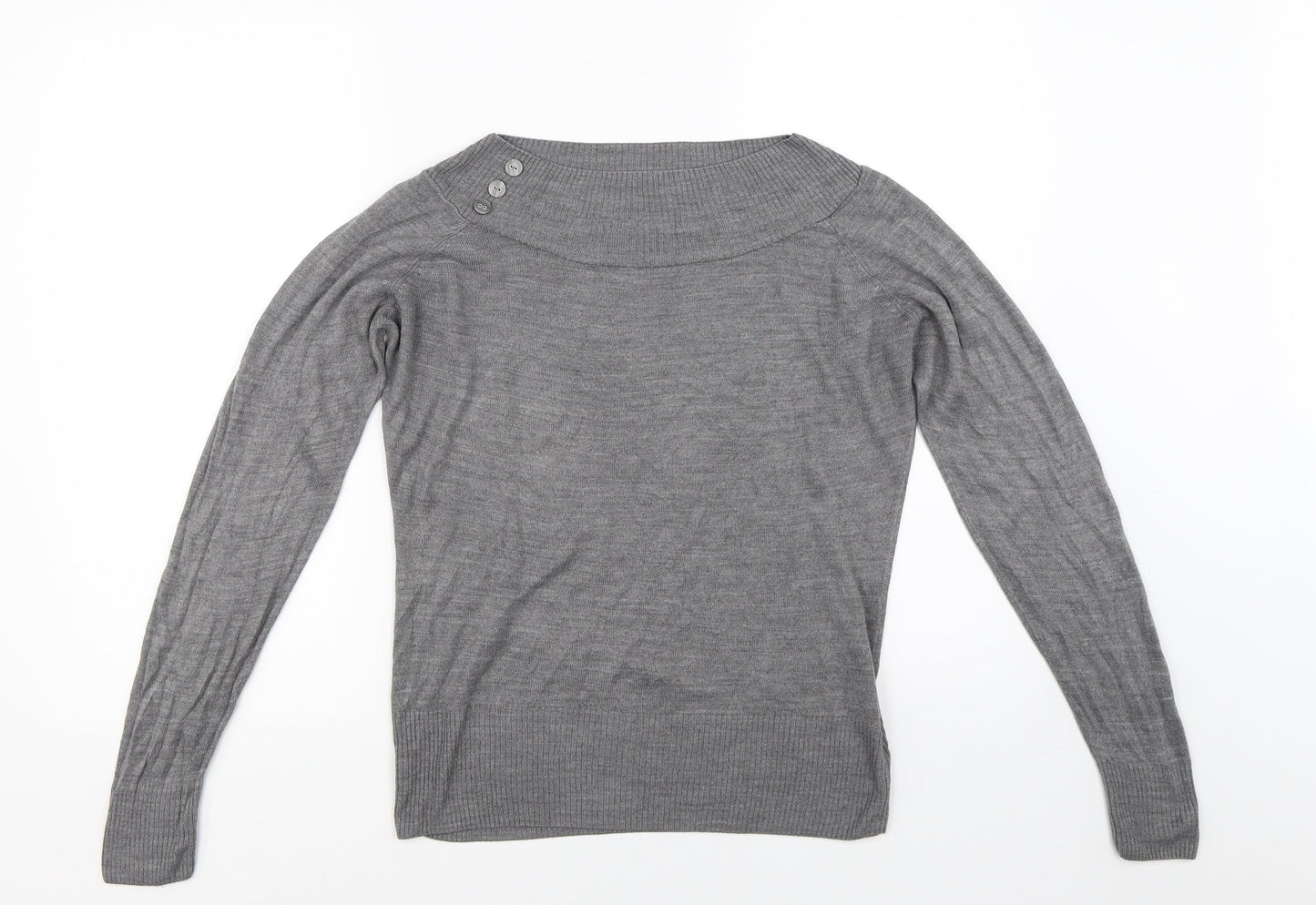 Marks and Spencer Womens Grey   Pullover Jumper Size 14