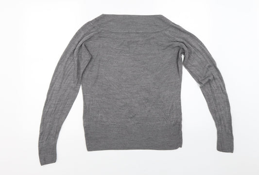 Marks and Spencer Womens Grey   Pullover Jumper Size 14