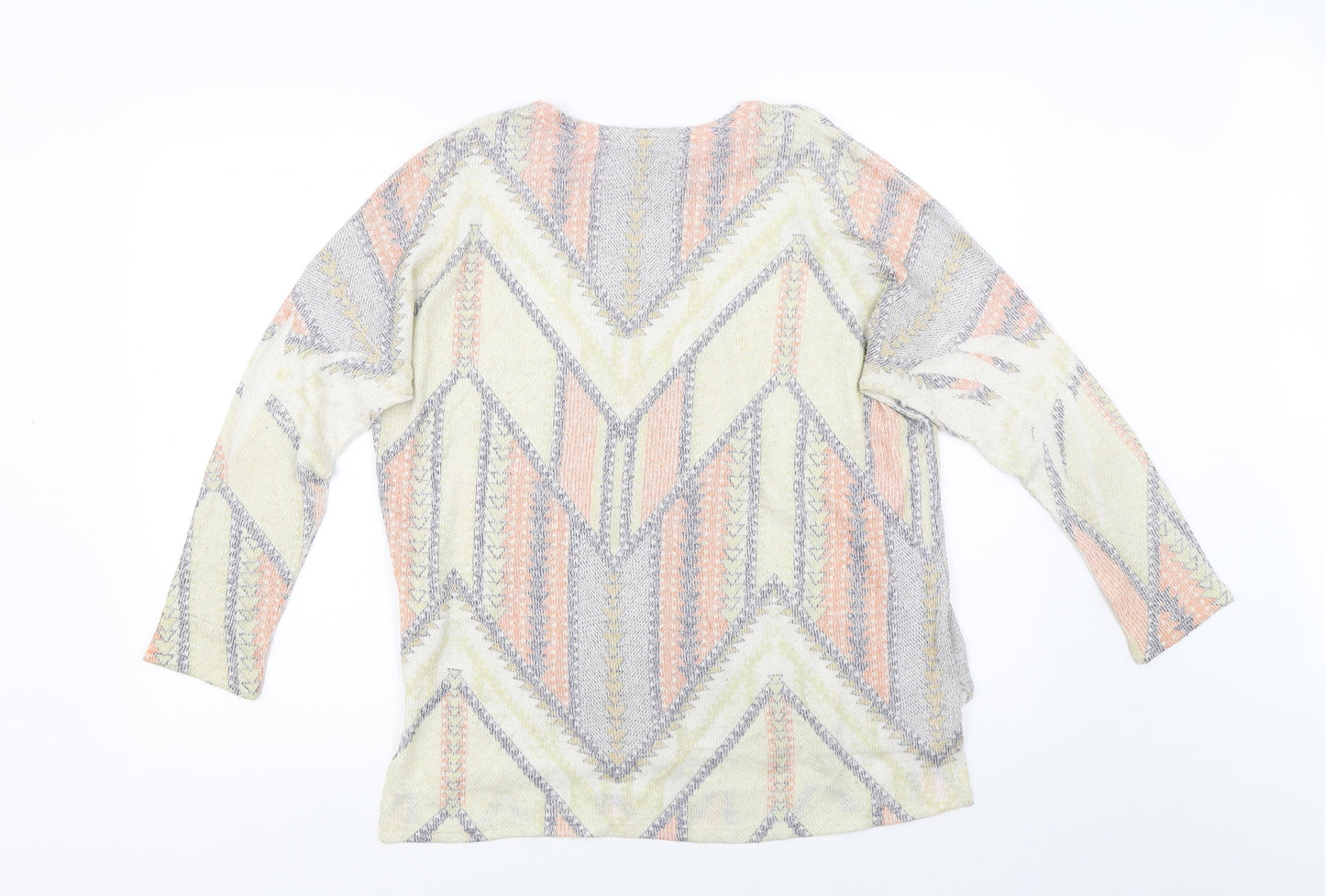 Preworn Womens Multicoloured Geometric  Pullover Jumper Size S