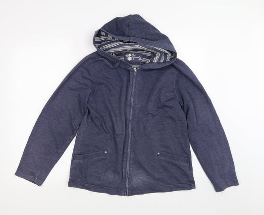 BM Womens Blue   Full Zip  Size S