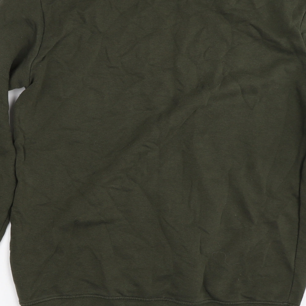Divided by H&M Womens Green   Pullover Sweatshirt Size XS