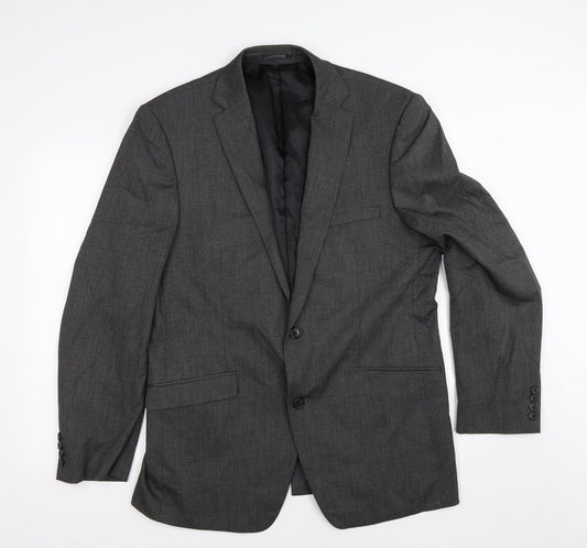Apollo Mens Grey   Jacket Suit Jacket Size 40