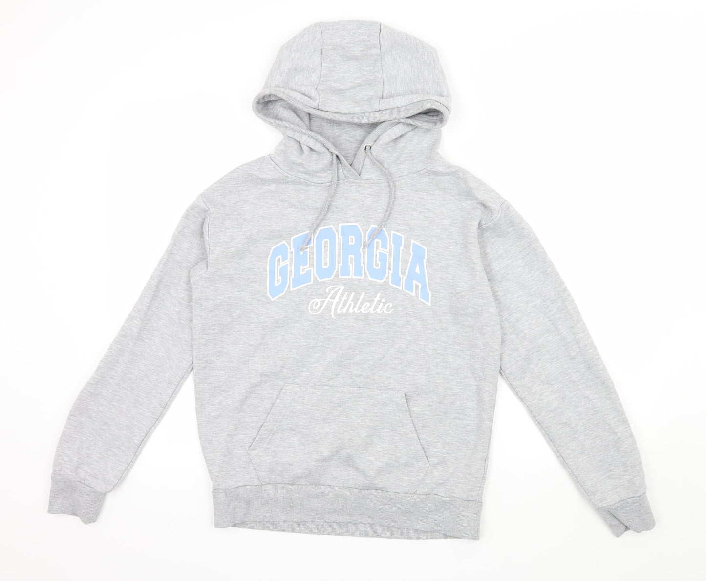 Primark Womens Grey  Jersey Pullover Hoodie Size 4