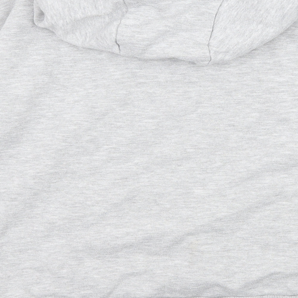 Primark Womens Grey  Jersey Pullover Hoodie Size 4