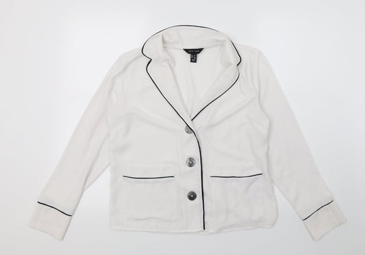 New Look Womens White   Jacket  Size 10