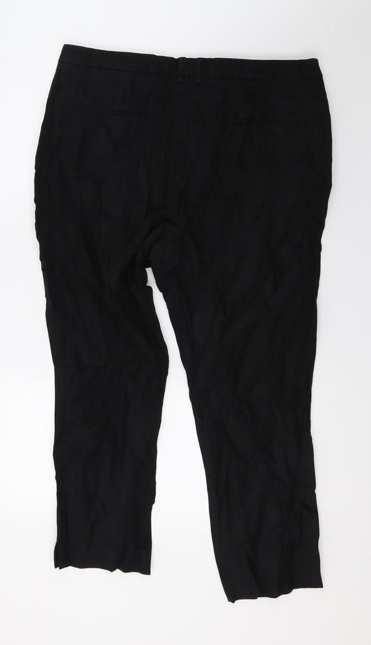 Kley Womens Black   Trousers  Size 18 L26 in