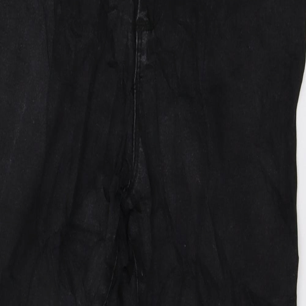 Denim & Co. Womens Black  Denim Skinny Jeans Size 12 L25 in