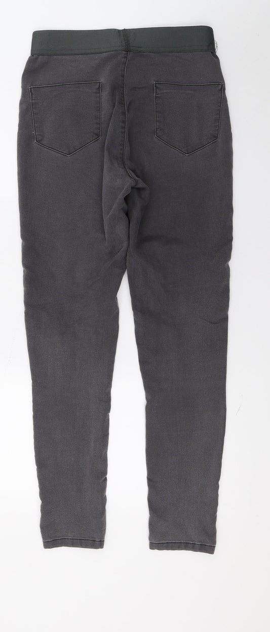 George Womens Grey  Denim Jegging Jeans Size 10 L28 in