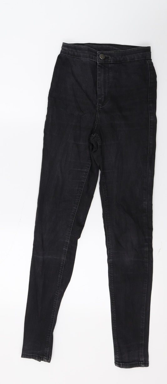 Topshop Womens Grey  Denim Skinny Jeans Size 26 in L30 in