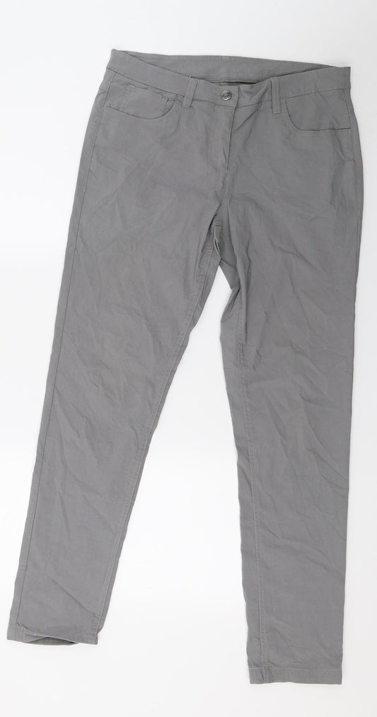 Preworn Womens Grey   Trousers  Size 34 in L28 in