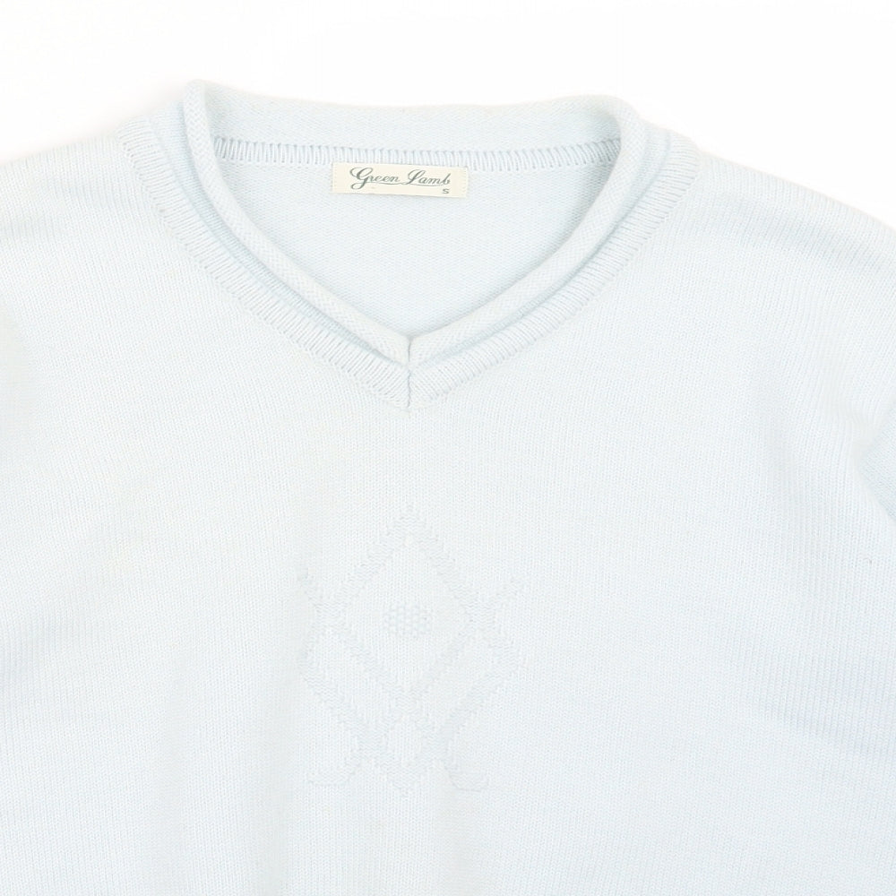 Green Lamb Womens Green  Knit Pullover Jumper Size S