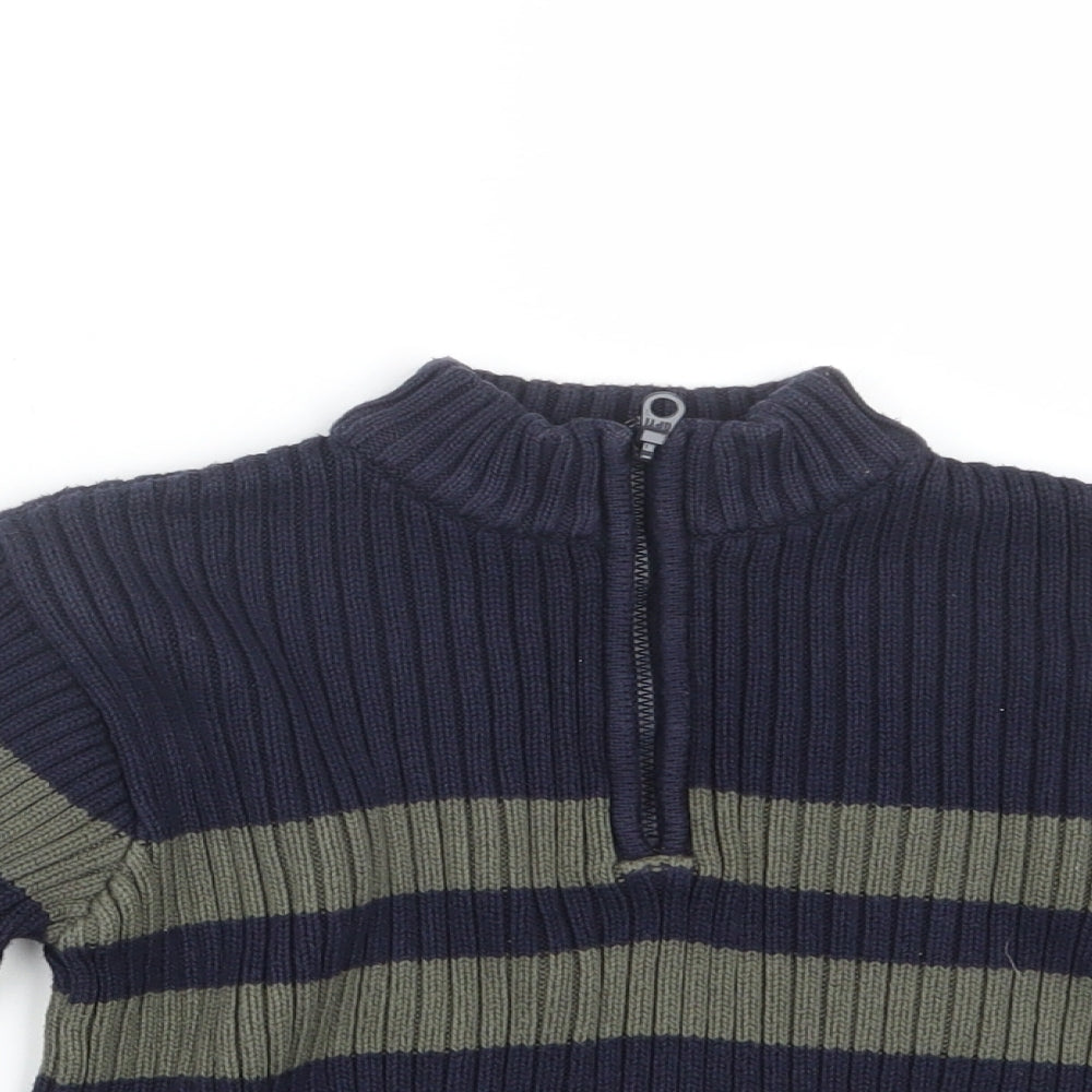 George Boys Blue  Knit Pullover Sweatshirt Size 2-3 Years