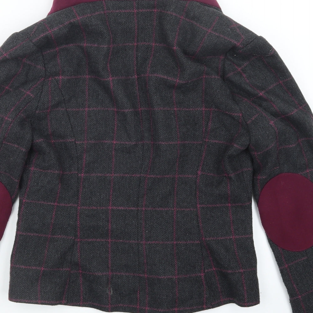 Atmosphere Womens Grey Check  Jacket  Size 8